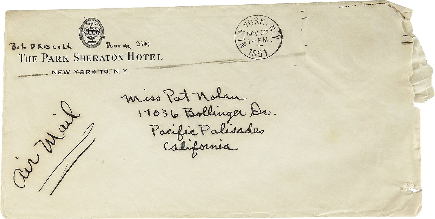 Bobby Driscoll’s Letter to Patricia Nolan – November 30, 1951 | Bobby Driscoll