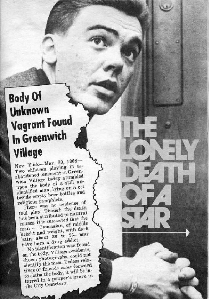 The Lonely Death of a Star (July 1972) | Bobby Driscoll