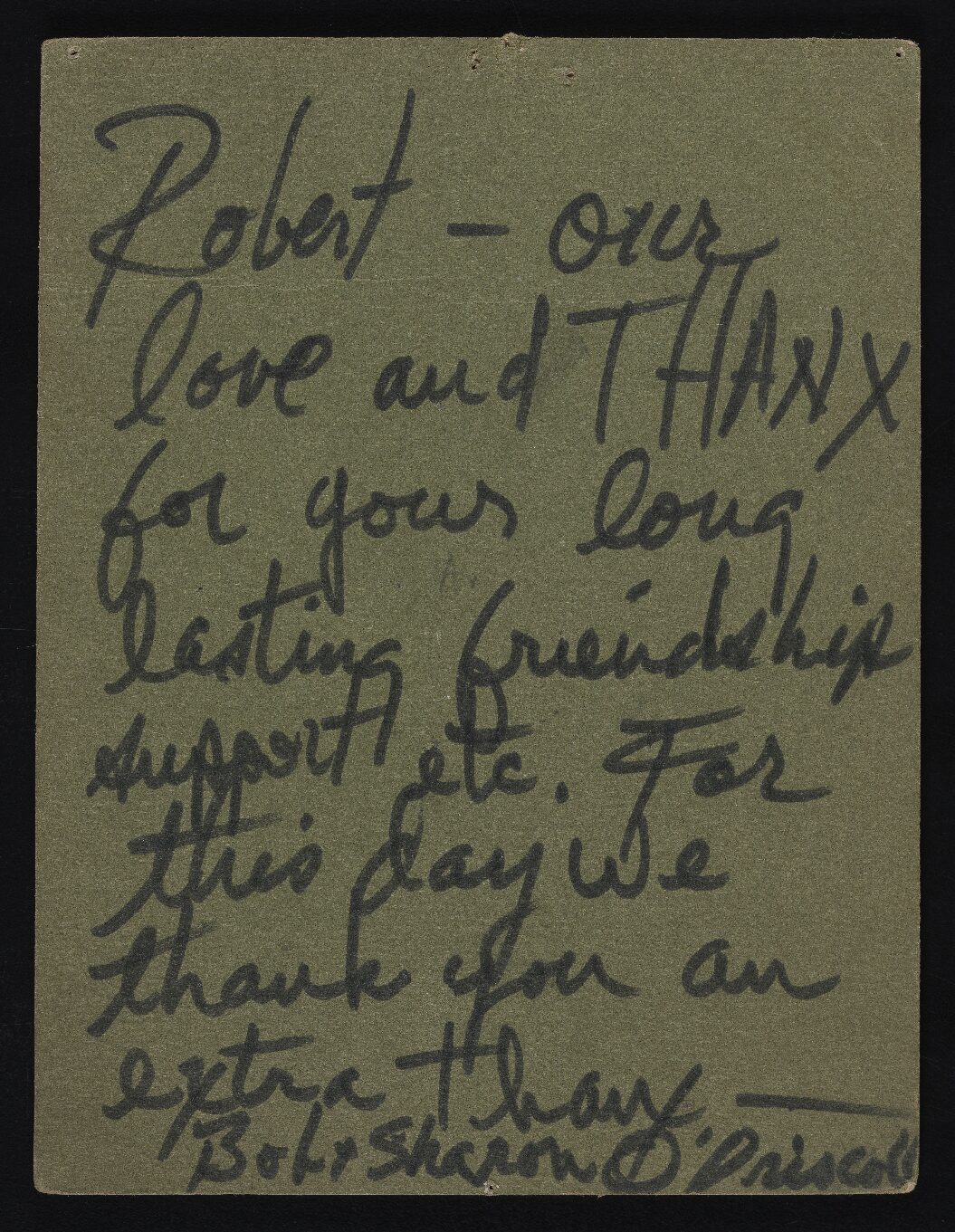 Thank You Letter | Bobby Driscoll