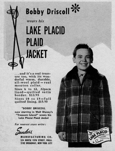Lake Placid Plaid Jacket (1950) | Bobby Driscoll